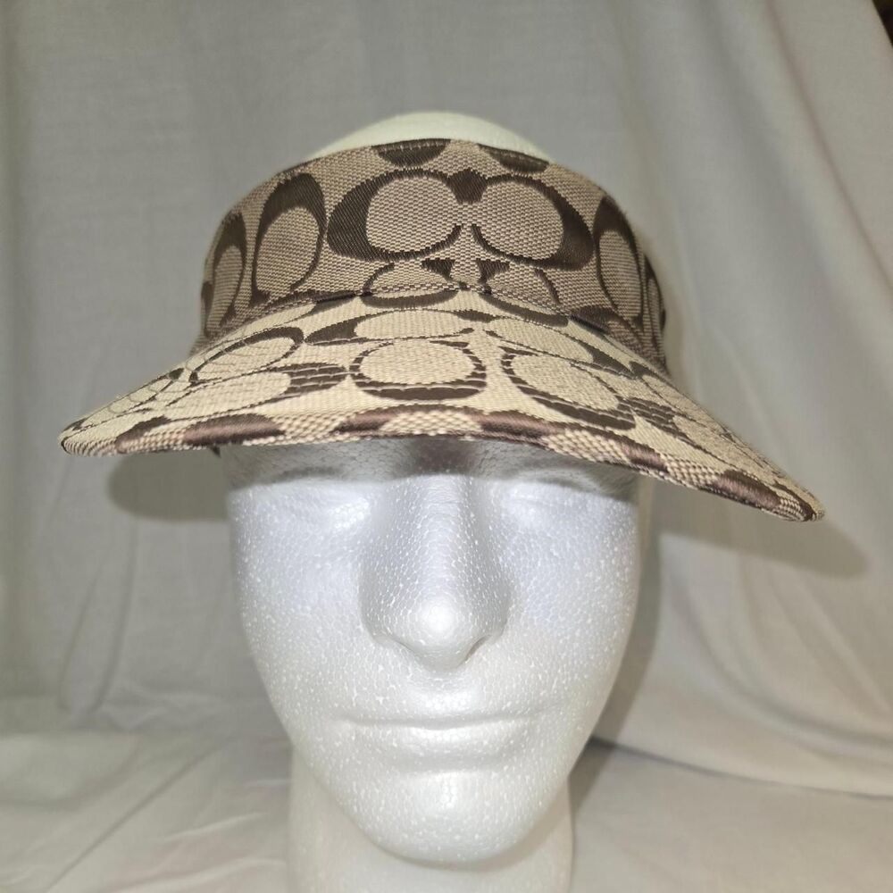 Coach Women's Brown and Tan Hat